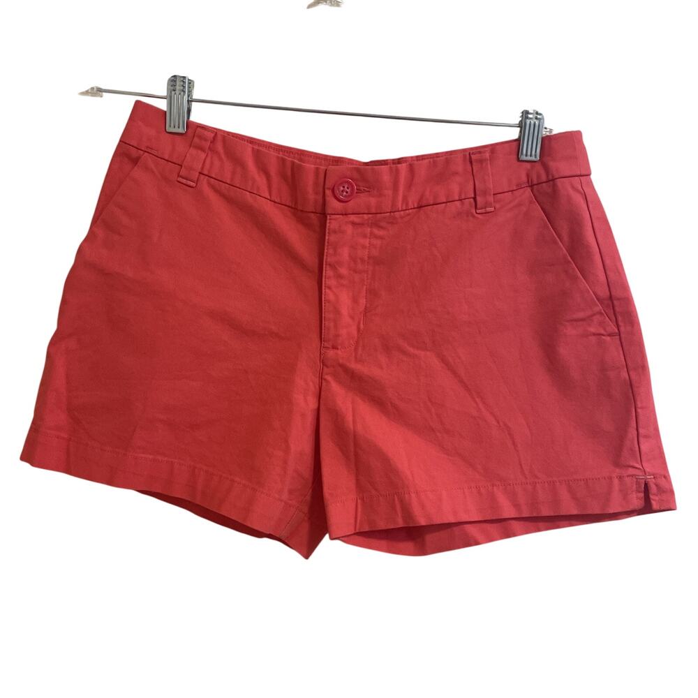 Patagonia Shorts Women's Size 6 Organic Cotton Orange Chino Style Pockets